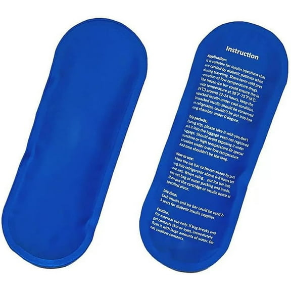 Reusable Comfortable Touch Portable Freezer Bag Instant Hot Or Cold Gel Pack Suitable for Most Fruit & Vegetable Boxes Ice Pack, GIXUSIL Diabetic Travel Cooler Ice Bag