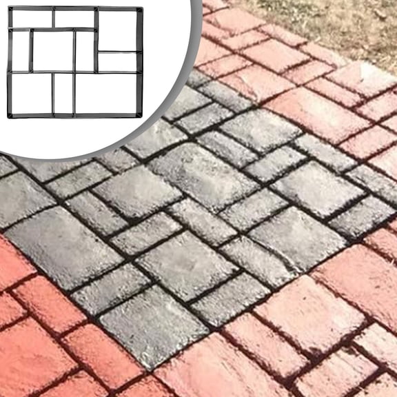 Reusable Concrete Walkway Mold, DIY Path Paving Mould, Durable Patio Stepping Stone Maker, Outdoor Garden Pavement Form, Walkway Paver Template, DIY Concrete Path Mold for Yard Landscape