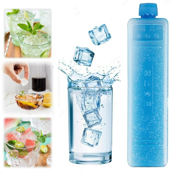 Reusable Cooling Ice Packs, PE Water-Filled Cooling Plates for Lunch Bags, Coolers and Portable Fans, Long Lasting Temperature Retention