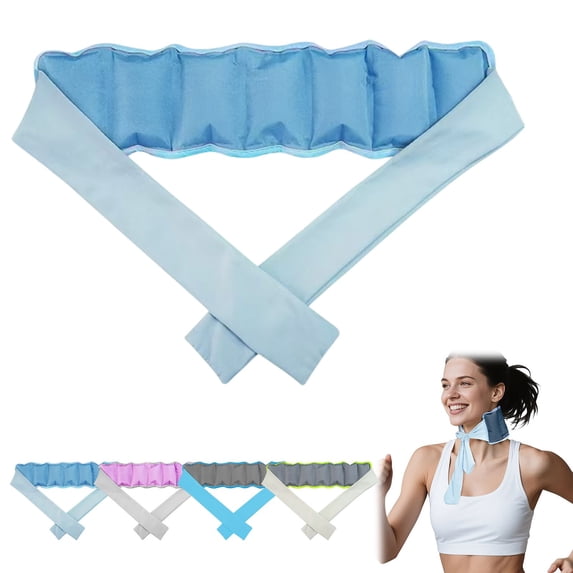 Reusable Cooling Neck Wrap Ice Bandana Freezable Neck Ice Pack Gel Cooling Bandana For Running And Outdoor Hot Weather Neck Cooler For Summer Heat Use