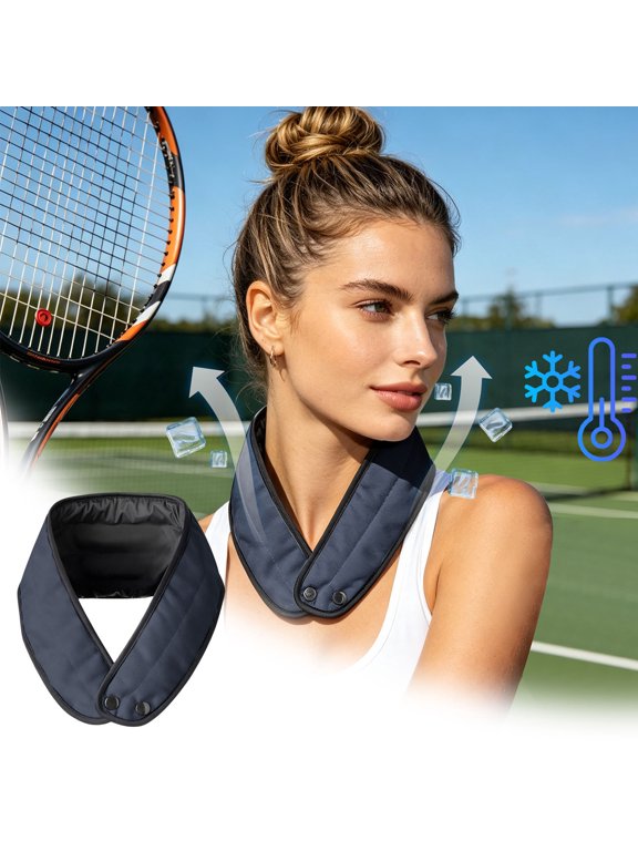 Reusable Cooling Neck Wrap, Ice Pack Neck Cooler for Summer, Neck Cooling Bandana for Outdoor Sports