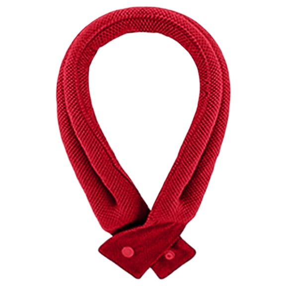 Reusable Cooling Neck Wrap with Moisture Retention Tech Ice Scarf for Cyclists Runners Hikers Outdoor Summer Activities(Red）