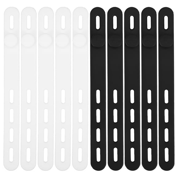 Reusable Cord Ties Silicone Cable Manager The Wire Data Line Silica Gel Travel 13.00X1.00X1.00CM 20 Pcs