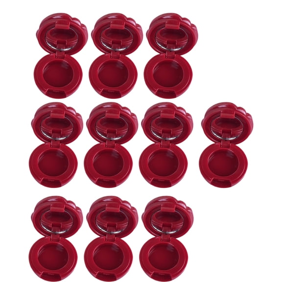 Reusable Cosmetic Refillable Container With Rose Design Compact Size For Lipstick Eyeshadow Easy Portability 10Pcs