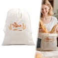 thumbnail image 1 of Reusable Cotton Bread Bag for Homemade Sourdough, 40X30Cm Linen Bpa-Free Proofing Bag, Keeps Bread Fresh in Fridge Or Freezer for Storage (Style G), 1 of 9
