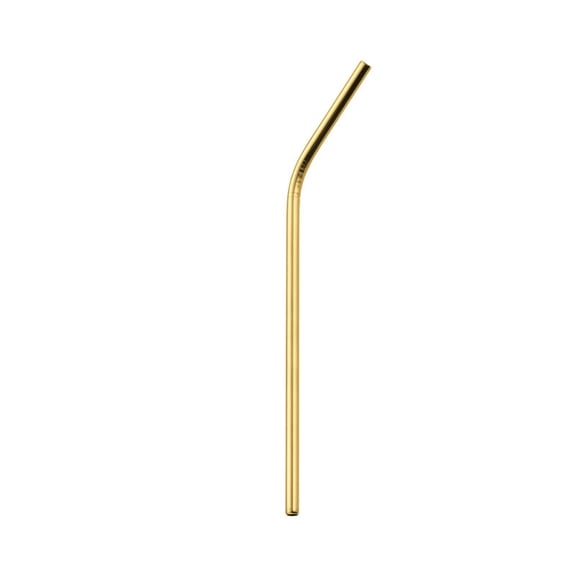 Reusable Curved Drinking Straw, 8.5-Inch Design for Coffee, Smoothies and Drinks, Durable Alternative, Portable Set for Home and Travel Cup Use