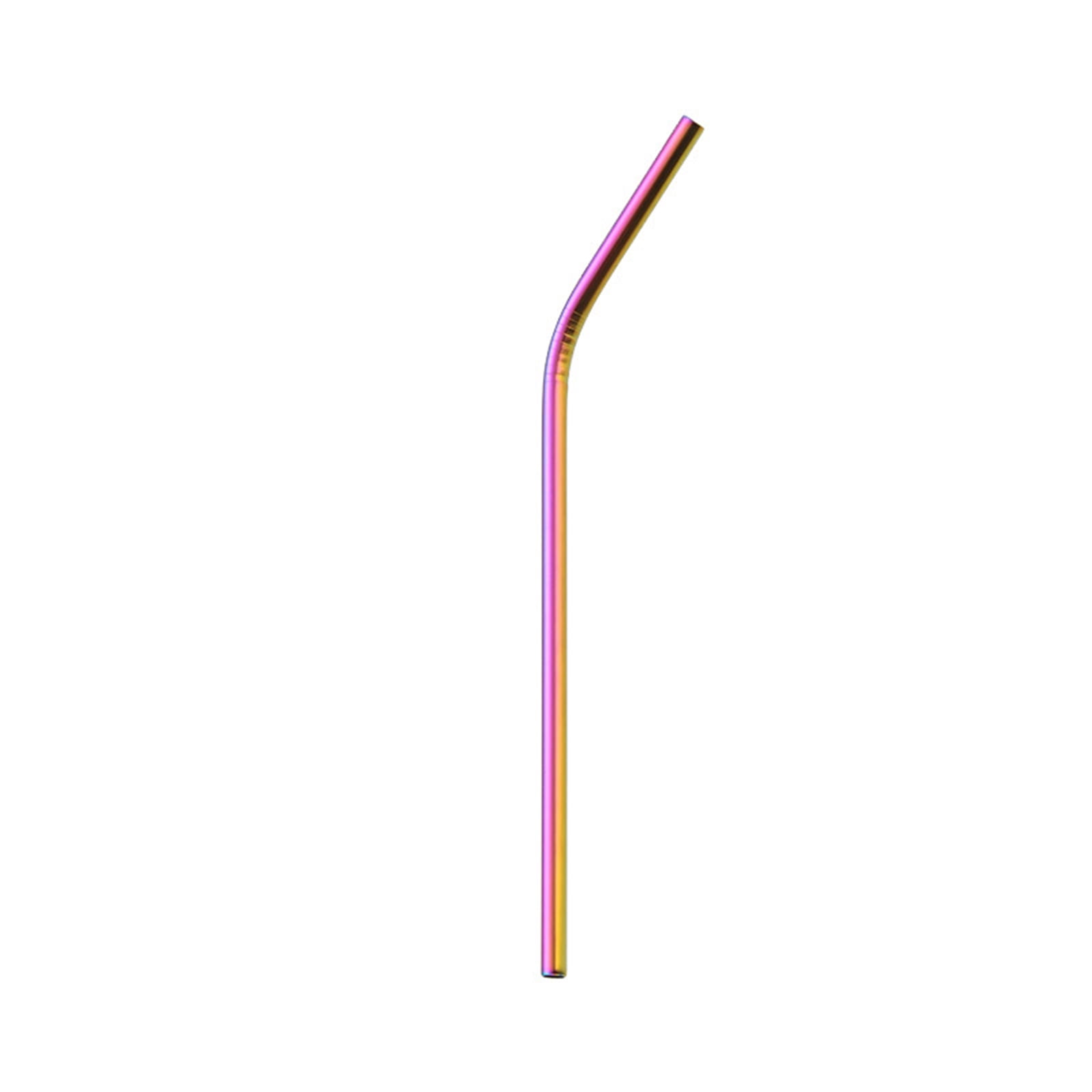 Reusable Curved Stainless Steel Straw,Food-Grade Metal Straw for Coffee ...