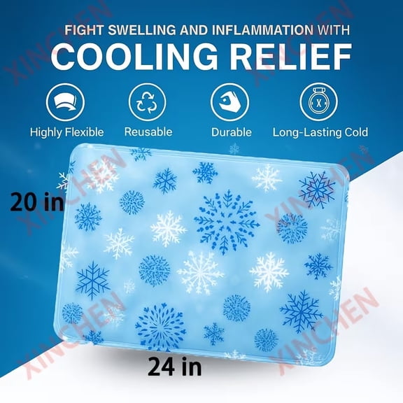 Reusable Cute Gel Ice Packs for Injuries - Soft Flexible Cold Compress for Face, Shoulder, Hip, Leg, Arm, Ankle, and Foot