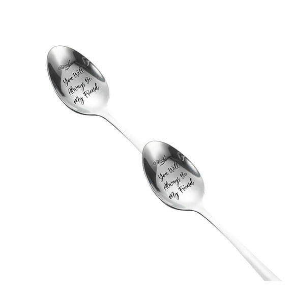 Reusable Cutlery Set With Case Tableware Engraved Spoon Best Present For Husband Madam Family And Friends Tableware Printing Stainless Steel Spoon