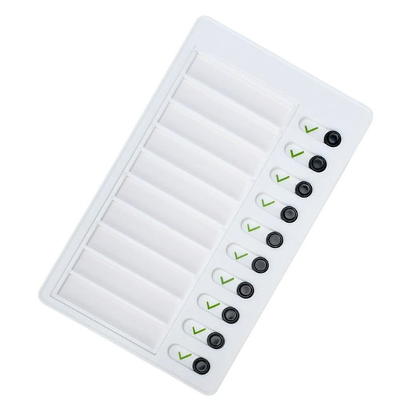 Reusable Daily Routine Chart Time Management Board Kids Study Schedule Daily Chore Chart 12x20cm Visual Schedule Board