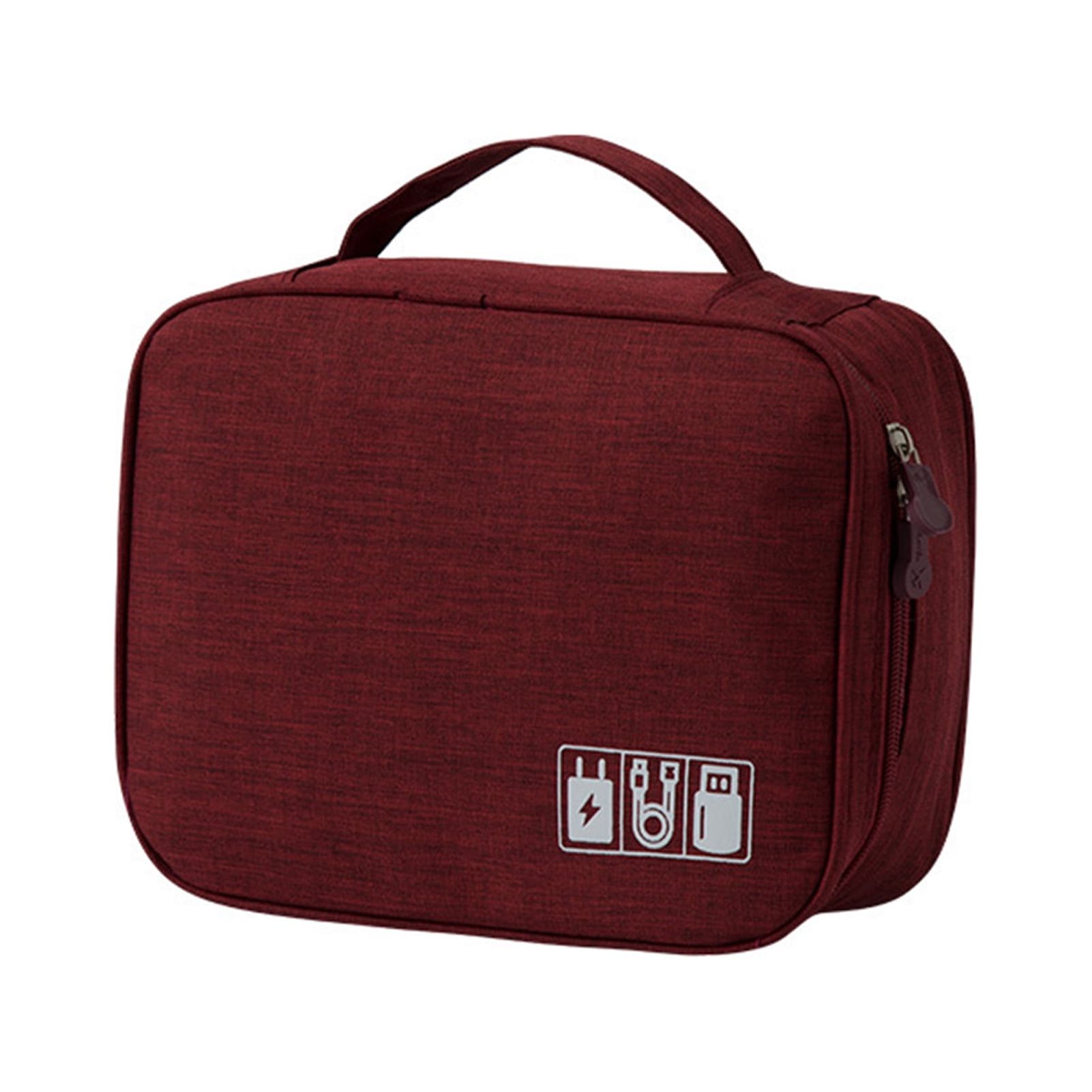 Reusable Data Cable Bag - Large Capacity, Strong Zipper, Mesh ...