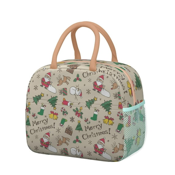 Reusable Deer Lnsulated Lunch Bag for Women & Men-Leakproof Water-Resistant Cooler Tote,Large Capacity(10.6x8.7x6.3in)for Work,Office,Travel,Picnic,Beach.