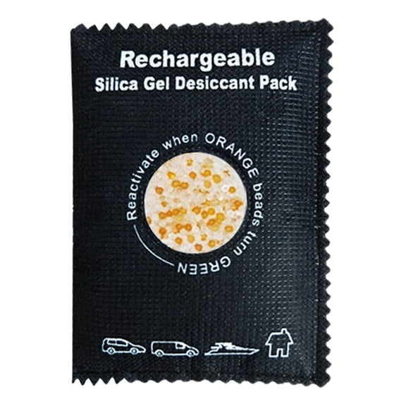 Reusable Dehumidifier Bags for Car, Car Damp Moisture Absorber for Car Interior, Portable Condensation Prevention for Home Wardrobe, Closet, Basement, RV, Camper Storage, 1Pc(Black,5.5x3.8")