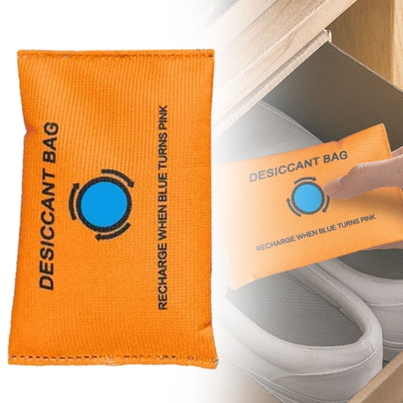 Reusable Dehumidifier Bags For Car Interior Wardrobe Closet Basement Rv Storage Portable Moisture Absorber Condensation Prevention(200G)