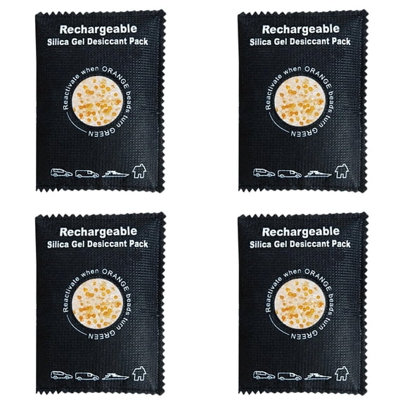 Reusable Desiccant Pack 100g (4-Pack) – Silica Gel Moisture Absorber & Humidity Control Packs for Electronics, Camera Bags, Gun Safes, Luggage & Storage