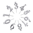 thumbnail image 1 of Reusable Digital Number Cake Candle Holders Adjustable Stand Topper Decorations for Birthday Party Celebrations 10PCS, 1 of 9