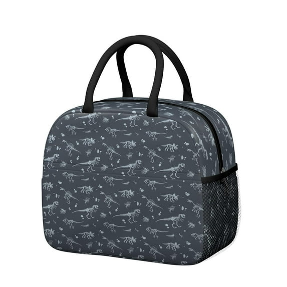 Reusable Dinosaur Lnsulated Lunch Bag for Women & Men-Leakproof Water-Resistant Cooler Tote,Large Capacity(10.6x8.7x6.3in)for Work,Office,Travel,Picnic,Beach.