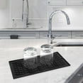 thumbnail image 1 of Reusable Dish Drying Mat, Resistant Countertop Dish Drainer for Drawer Kitchen Countertop Black, 1 of 9