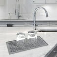 thumbnail image 1 of Reusable Dish Drying Mat, Resistant Countertop Dish Drainer for Drawer Kitchen Countertop Gray, 1 of 9