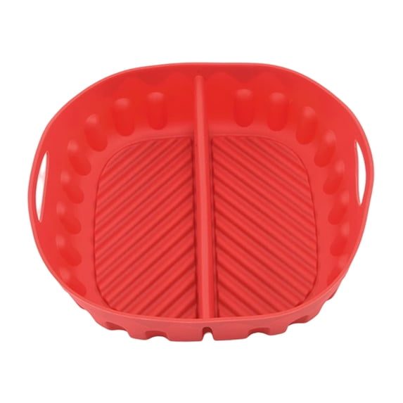 Reusable Divided Air Fryer Silicone Liner, Silicone Air Fryer Liner ...