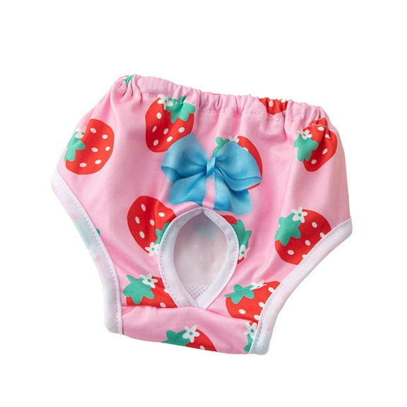 Reusable Dog Diaper for Female Dogs Washable Soft Diapers Puppy Panties for Dogs Cats Period 4 Size
