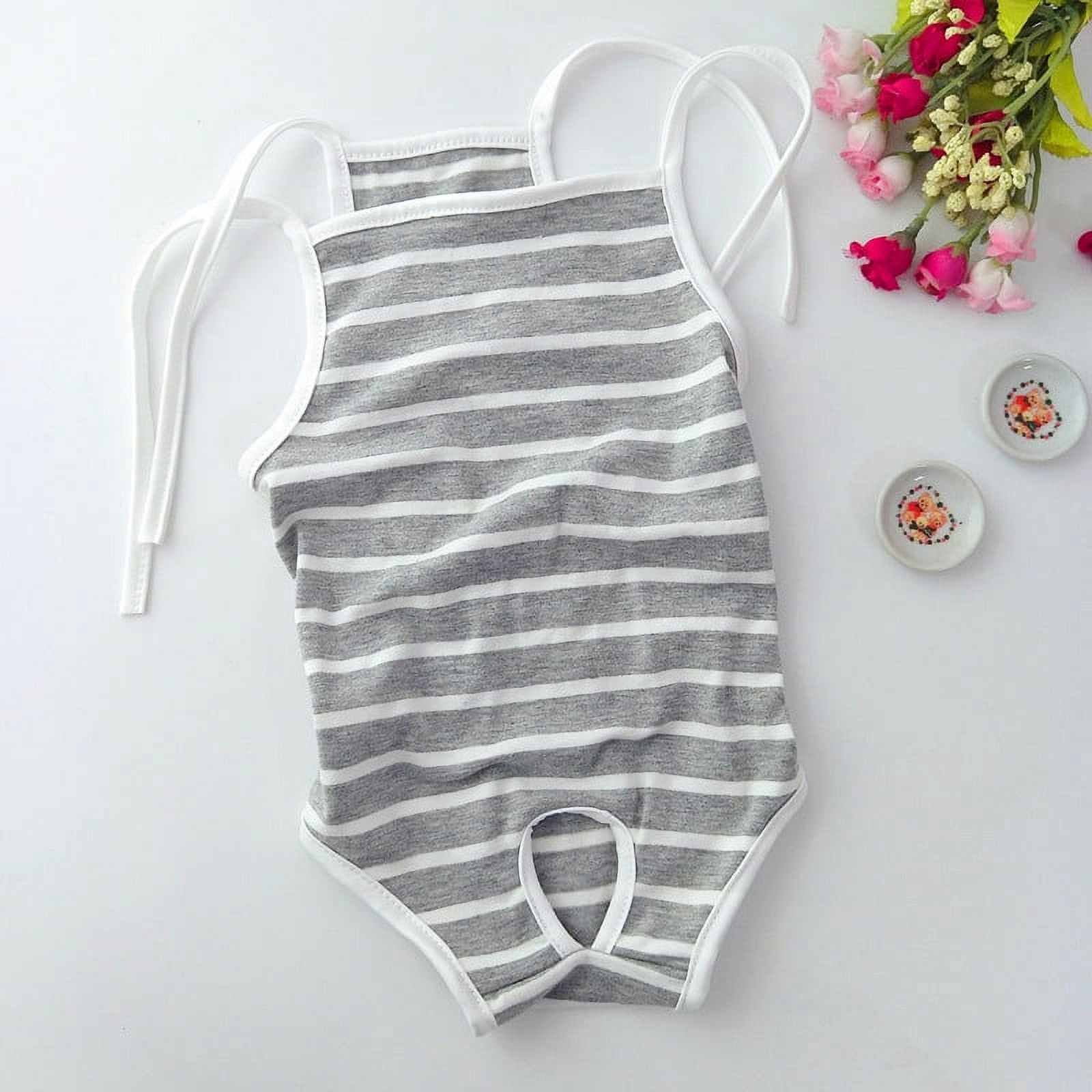 Reusable Dog Diapers Female Dog Period Diapers Washable Puppy Sanitary Panties with Adjustable Suspender Pet Underwear Jumpsuits for Female Doggy Doggie Puppy
