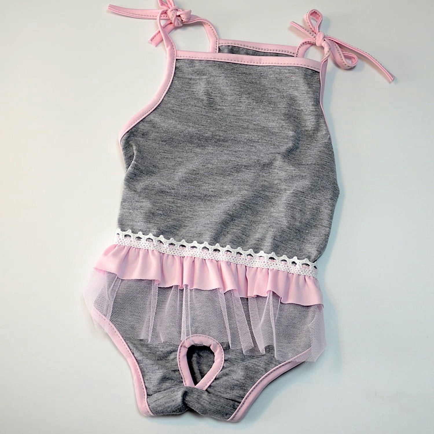 Reusable Dog Diapers Female Dog Period Diapers Washable Puppy Sanitary Panties with Adjustable Suspender Pet Underwear Jumpsuits for Female Doggy Doggie Puppy