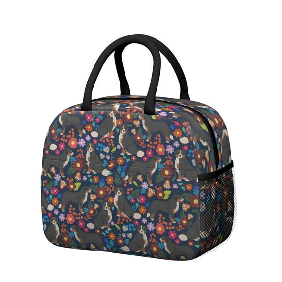 Reusable Dog Lnsulated Lunch Bag for Women & Men-Leakproof Water-Resistant Cooler Tote,Large Capacity(10.6x8.7x6.3in)for Work,Office,Travel,Picnic,Beach.