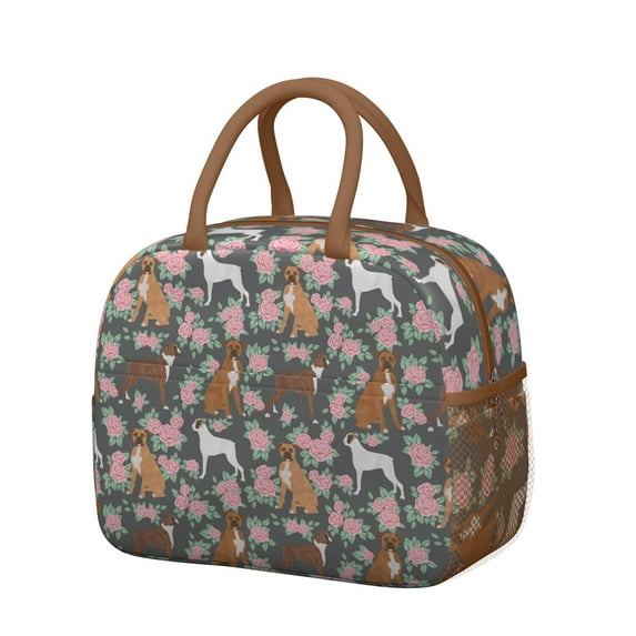 Reusable Dog Lnsulated Lunch Bag for Women & Men-Leakproof Water-Resistant Cooler Tote,Large Capacity(10.6x8.7x6.3in)for Work,Office,Travel,Picnic,Beach.