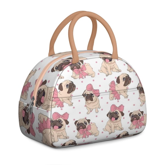 Reusable Dog Lnsulated Lunch Bag for Women & Men - Leakproof Water-Resistant Cooler Tote, Large Capacity for Work,Travel,Picnic,Beach & Office.