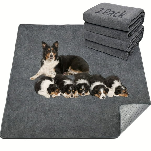 Reusable Dog Mat,Non-Slip Washable Pee Pads for Dogs,Fast Absorbent Pet Whelping Pads,Puppy Playpen Mat for Incontinence,Room,Anti-fouling,Easy Care, Multiple Sizes Pee Pad Suitable for All Dog Types