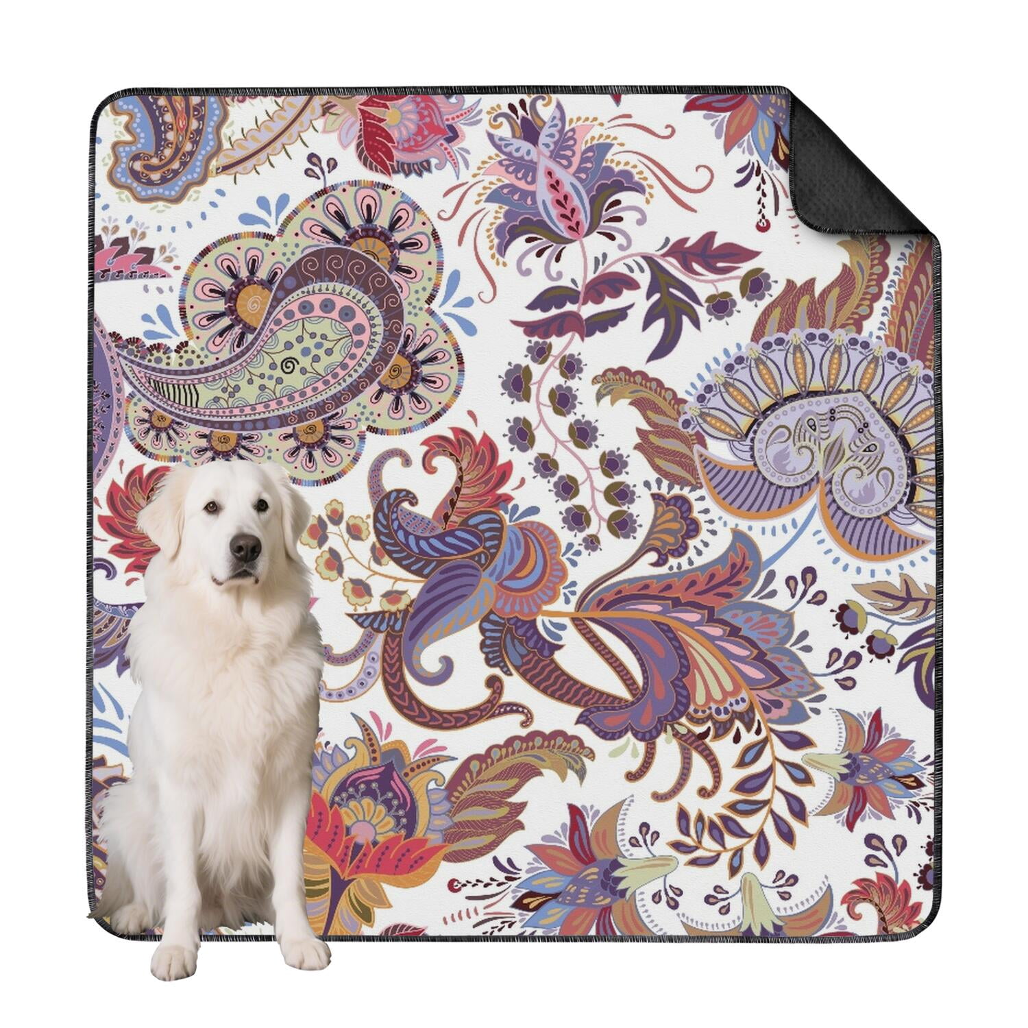 Curated visual reference: Fresh Look at Reusable Dog Pee Pads 72 X72 Paisley Washable Non Slip