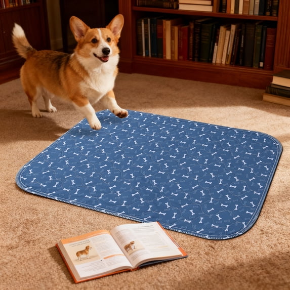 Reusable Dog Pee Pads Washable Puppy Training Pads with Non-Slip Backing for Housebreaking, Crate, Car & Travel, Leak Proof Absorbent Pet Pads for Dogs Puppies & Senior Pets, Extra Large Pee Pad