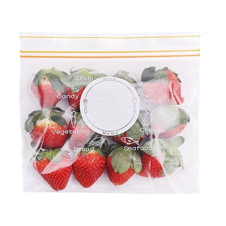 Reusable Double Zipper Vegetable Kitchen Tools Fruits Sorting Bag Food Storage Bag Sealed Packing Bags Food Preservation Self Sealing Bag S