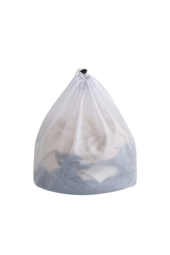 Reusable Drawstring Laundry Bag,Washing Net Bag Laundry Bag Mesh Strong Load Bearing with Drawstring Anti-Deform Tough Washing Net Bag Household Supplies Washing Net Bag Laundry Pouch,30*40cm