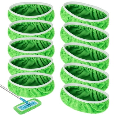 Reusable Dry Sweeping Cloths Microfiber Wet Mop Pads Compatible with Swiffer Sweeper Mop Replacement Sweeping Mopping pad Refills for Hardwood Surface Floor Cleaning (8PCS)