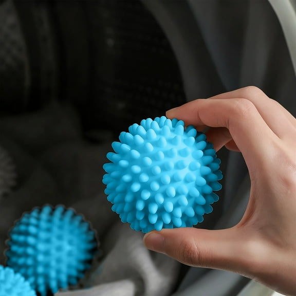 Reusable Dryer Balls - Silicone Fabric Softener , Reduces Static & Wrinkles, Sustainable Laundry Solution for Soft Fluffy Clothes