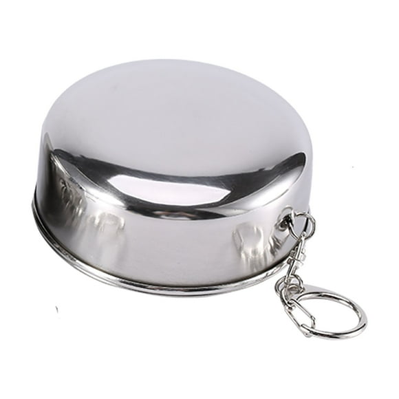 Easy to Clean, Engravable Gift Option: Travel Camping Mug, Stainless Steel Collapsible Cup for the Outdoor Enthusiast