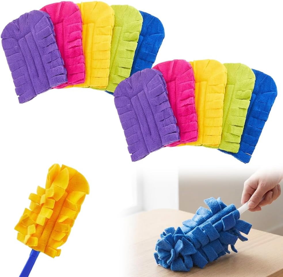 Reusable Duster Refills, 2026 New 360° Heavy Duty Fleece Duster Refills ...