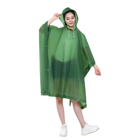 Reusable EVA Heavy Duty Waterproof Raincoat for Adults - Portable, Stormproof Jacket for Hiking, Camping, and Travel