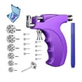 thumbnail image 1 of Reusable Ear Piercing Gun Kit Professional Body/Nose/Lip Piercing Set, Includes 6 Pairs Stud Earrings & 10 Gun Studs for Home Use (Purple), 1 of 7