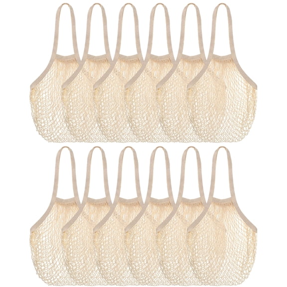 Reusable Eco Bags Beige 10 in Grocery Shopping Tote