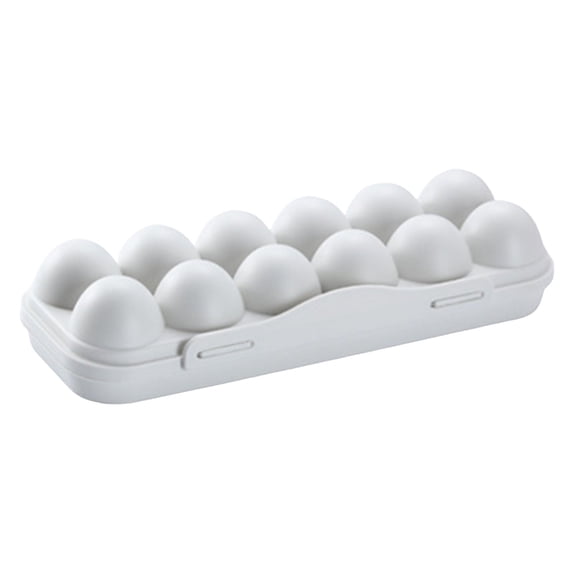 Reusable Egg Carton - 12 Grid Stackable Holder for Kitchen Restaurant & Camping Storage