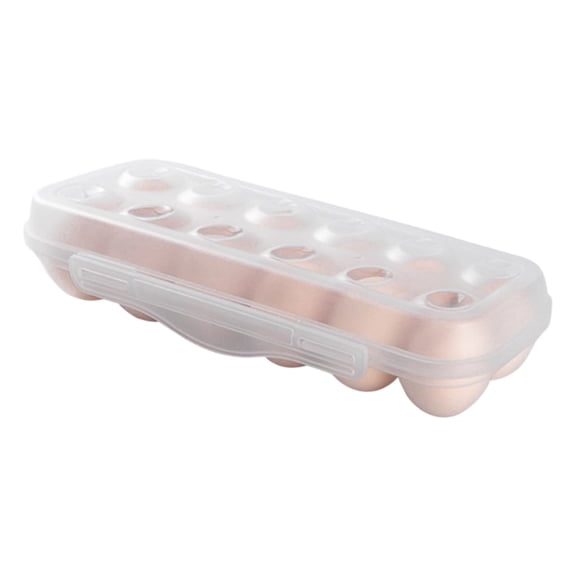 Reusable Egg Carton With Lid 18/12 Grid Stackable Fridge Egg Holder Tray For Kitchen Restaurant & Camping Storage Clear Storage Containers with Lids Fridge Organizer Set Rice Container Storage