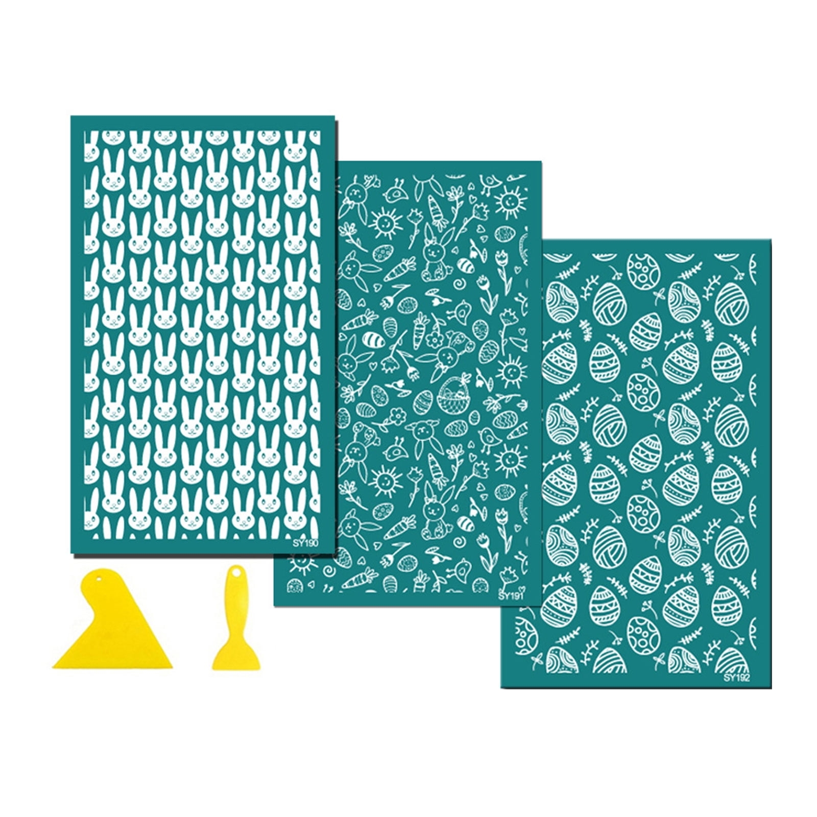 Reusable Eggs Silkscreen Printing Stencils Clay Stencils Easters Silk ...