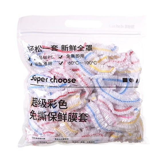Reusable Elastic Bowl Covers Set 300 Pcs Kitchen Items-Saving Lids for Bowls, Plates, Cups and Fruit Containers