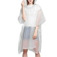 thumbnail image 1 of Reusable Emergency Rain Poncho For Adults Heavy Duty Coat With Adjustable Hood, 1 of 7