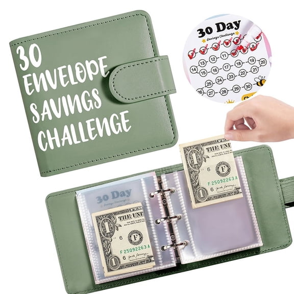 Reusable Envelopes For Money Saving Challenge 30 Day Envelope Challenge Savings Bags