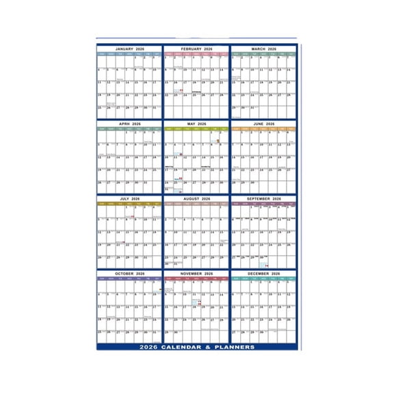 Reusable Erasable Calendar Full Year to View Calendar Home Organiser Planner