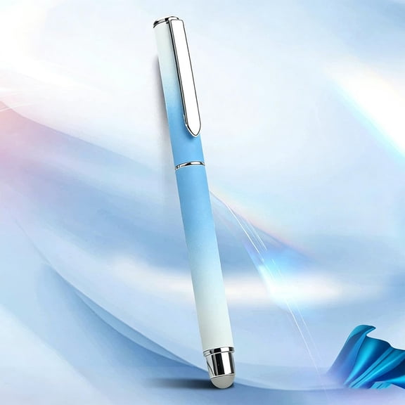 Reusable Erasable Gel Pen with Thermal Eraser, Gradient Barrel Calligraphy Writing Pen Ink Correction for Smooth Writing and Calligraphy Office Daily Use Blue 5.3x0.4in